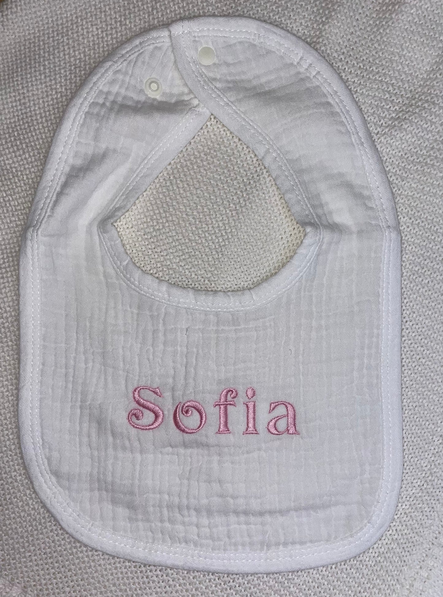 Christmas Cotton Bib Straight Edge