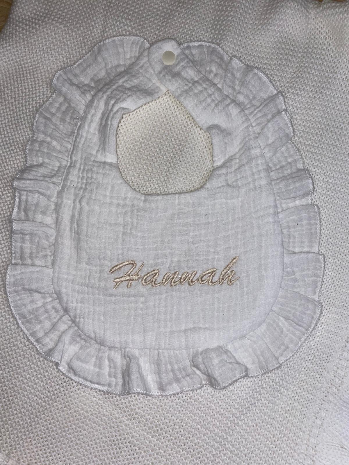 Cotton Bib Frilly Edge