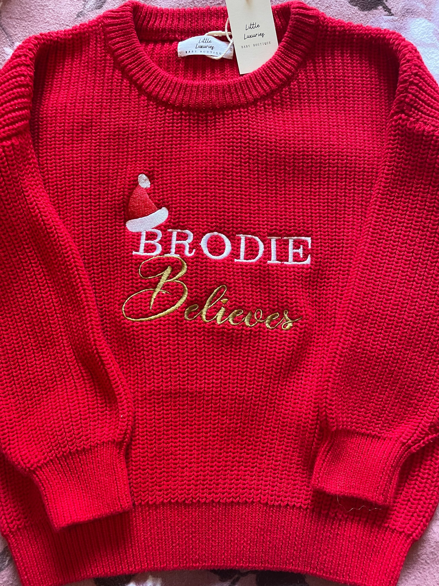 Christmas "Believes" 100% Cotton Jumper