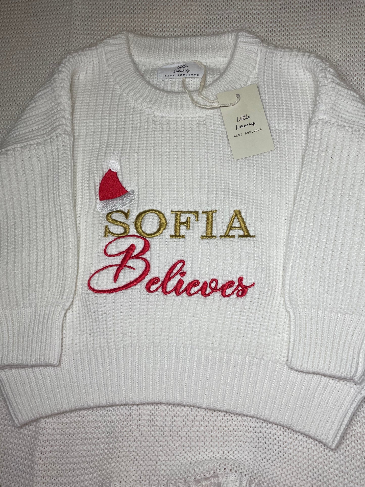 Christmas "Believes" 100% Cotton Jumper
