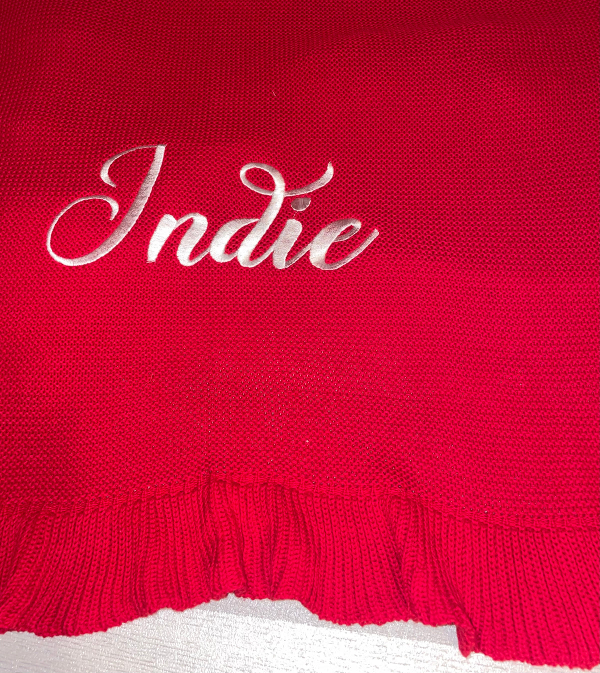 Personalised Blanket - Frilly Edge