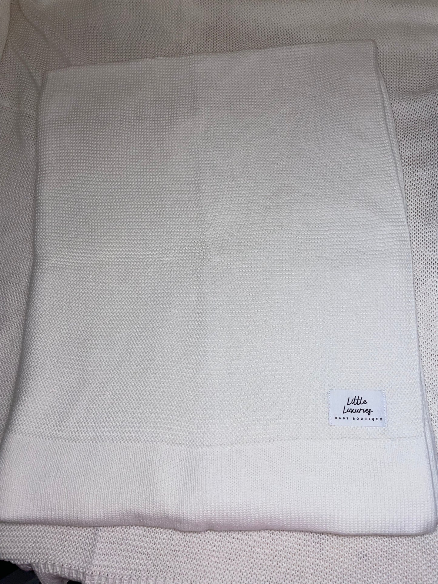 Christmas Red Cotton Blanket - Straight Edge