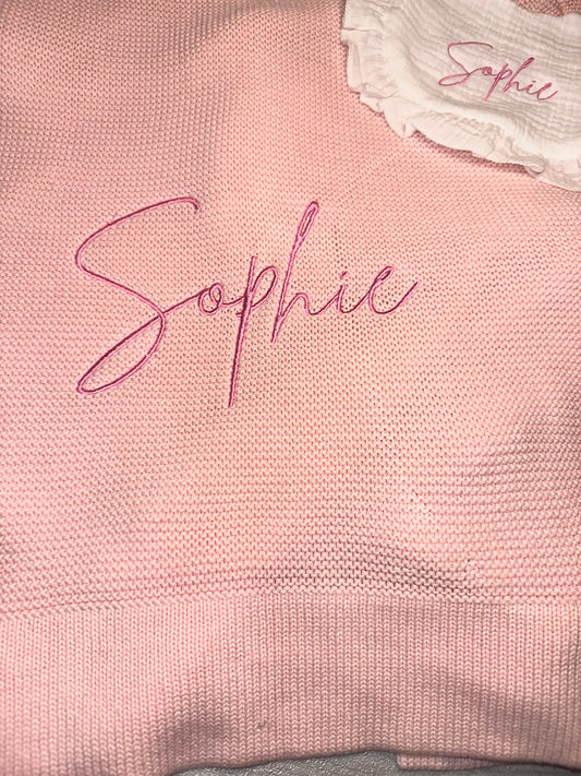 Personalised Blanket - Straight Edge