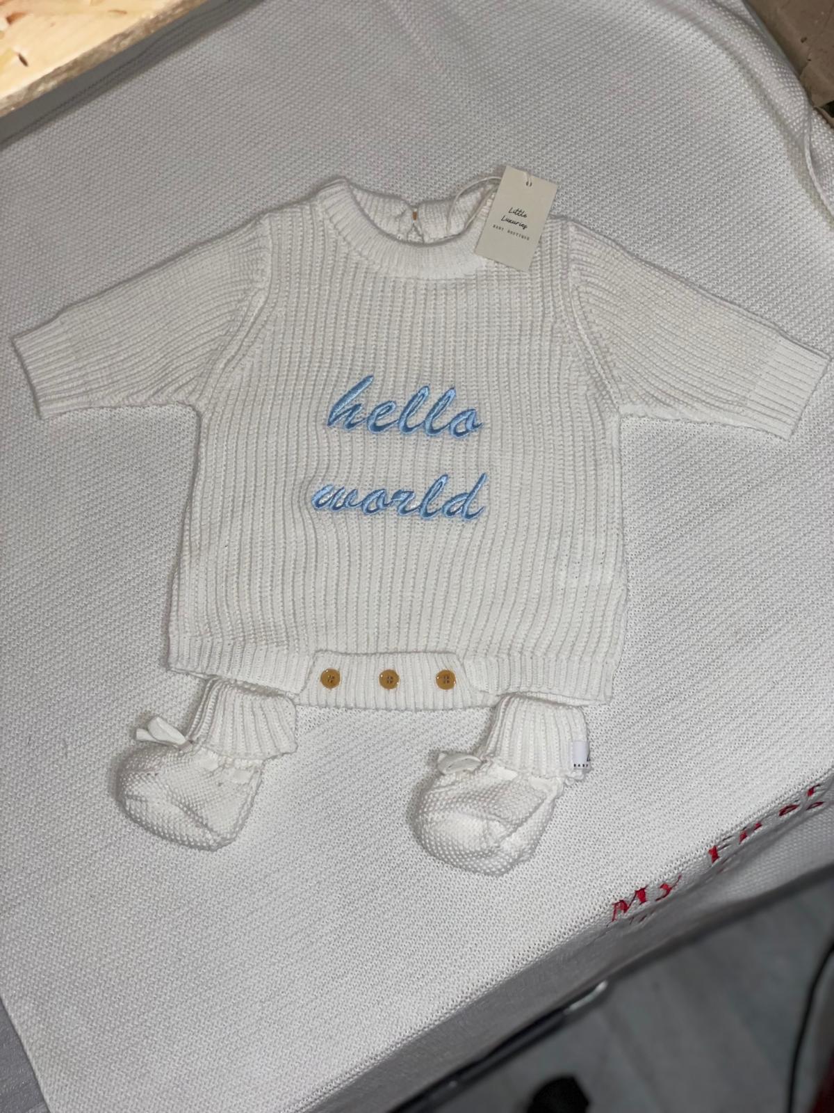 Knit Romper & Bootie Set - Straight Edge